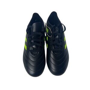 Adidas Goletto VIII FG J Kids Soccer Cleats Size 3 Black & Neon Green NEW